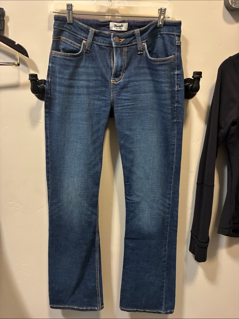 Wrangler Retro Women’s Boot Cut Jeans - Dark Blue Denim